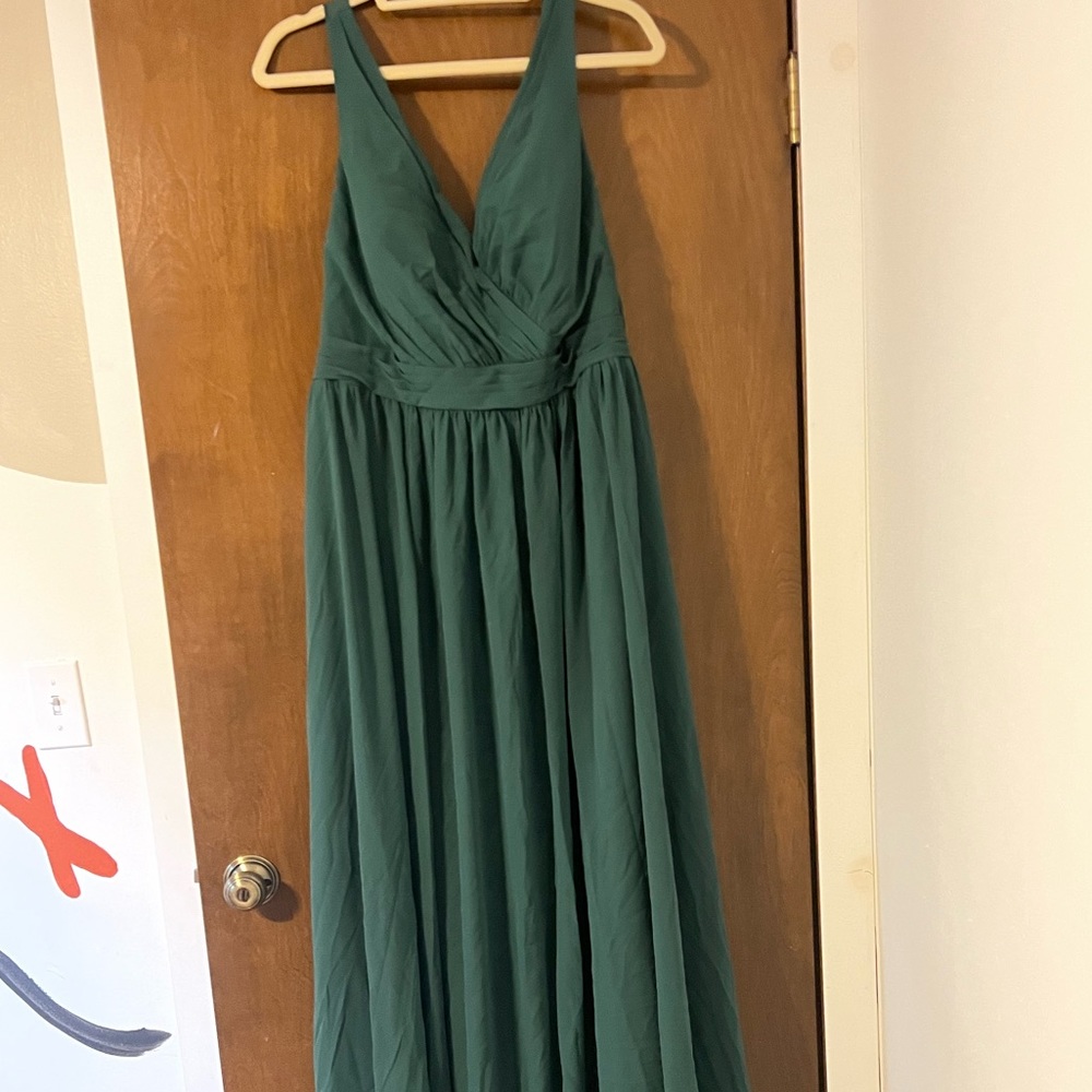 Azazie Kora bridesmaid dress - dark green